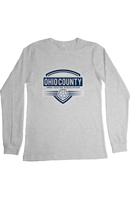 Ohio County Area Soccer Association Adult Cotton Long Sleeve T-Shirt Signature Lacrosse