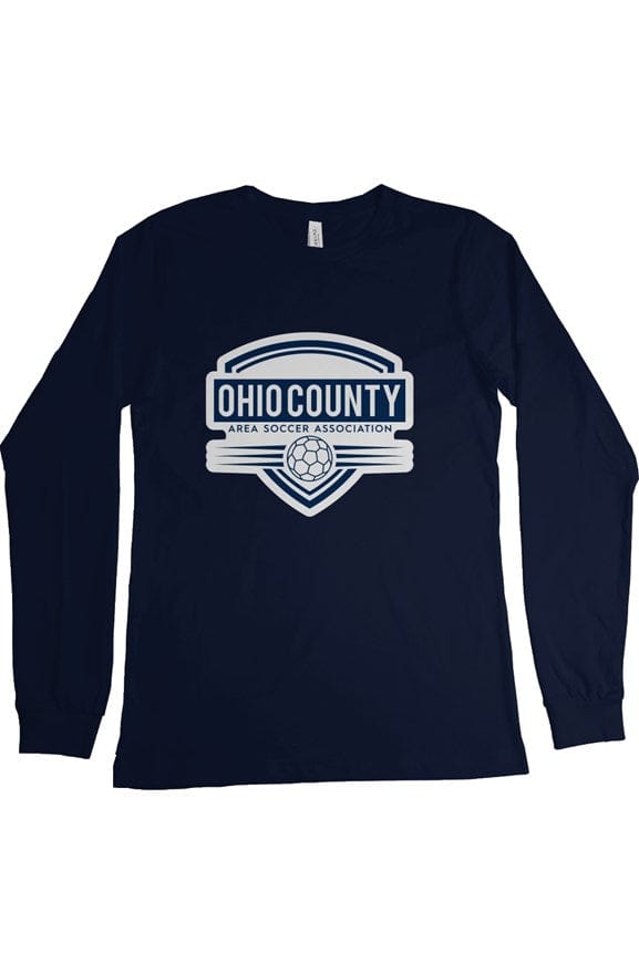 Ohio County Area Soccer Association Adult Cotton Long Sleeve T-Shirt Signature Lacrosse