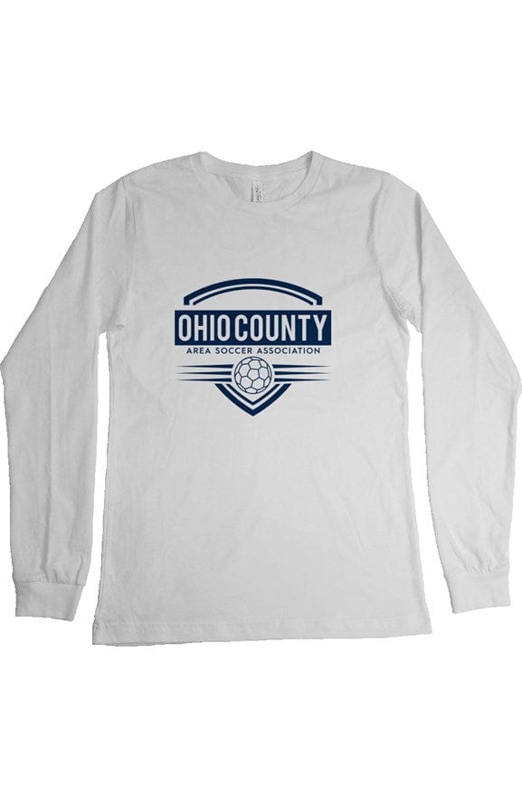 Ohio County Area Soccer Association Adult Cotton Long Sleeve T-Shirt Signature Lacrosse