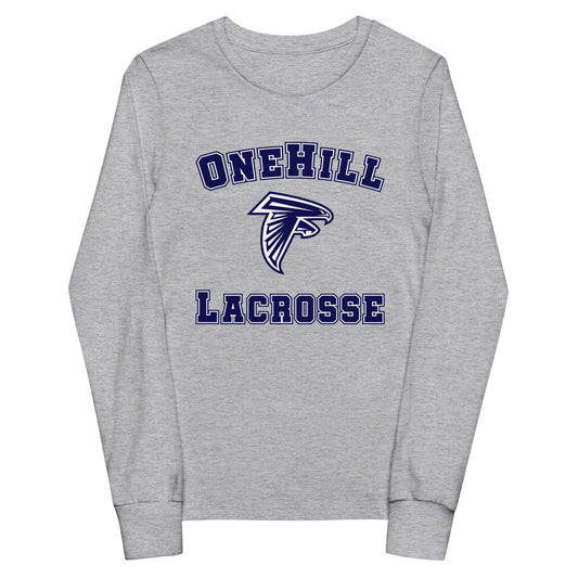 OneHill Lacrosse Youth Cotton Long Sleeve T-Shirt Signature Lacrosse