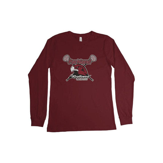 Parkland Redhawks Lacrosse Adult Cotton Long Sleeve T-Shirt Signature Lacrosse