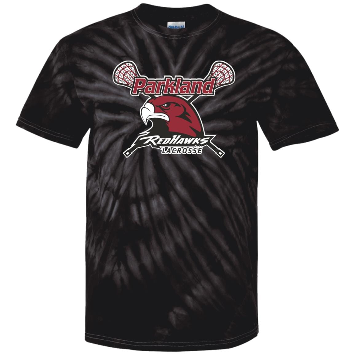 Parkland Redhawks Lacrosse Adult Cotton Tie Dye T-Shirt Signature Lacrosse