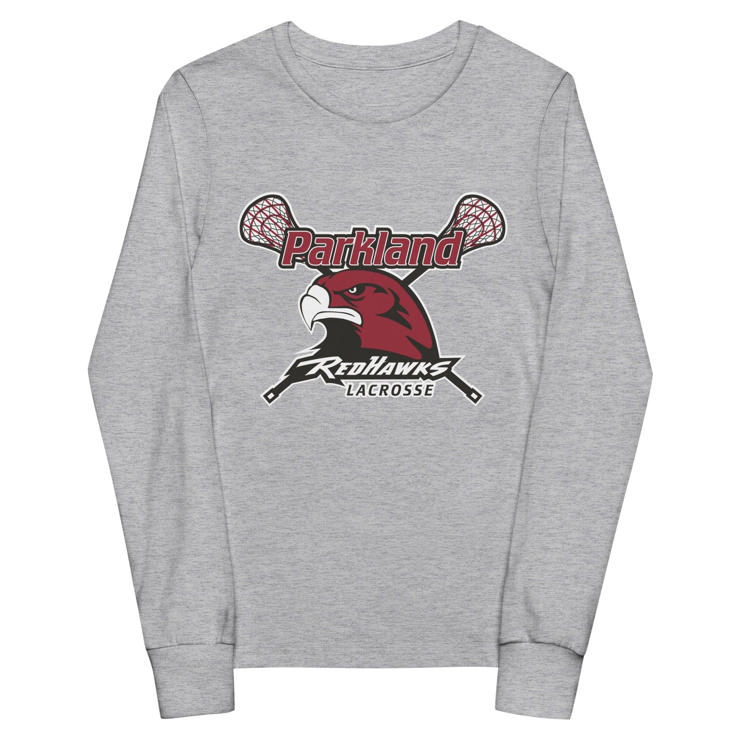 Parkland Redhawks Lacrosse Youth Cotton Long Sleeve T-Shirt Signature Lacrosse