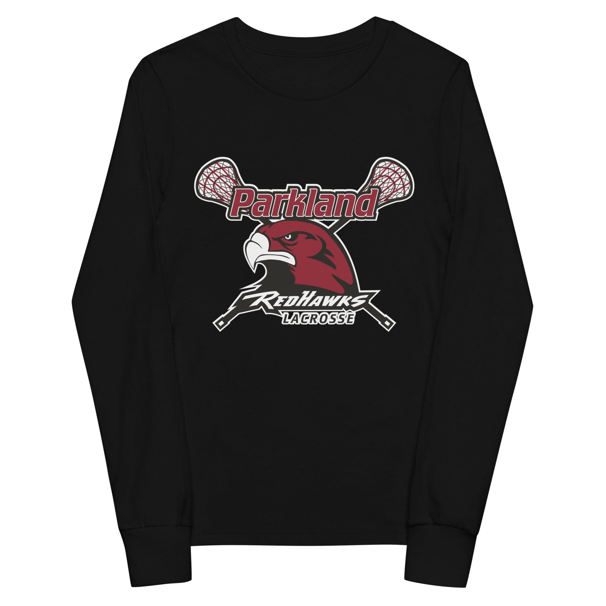 Parkland Redhawks Lacrosse Youth Cotton Long Sleeve T-Shirt Signature Lacrosse