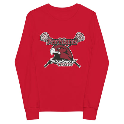 Parkland Redhawks Lacrosse Youth Cotton Long Sleeve T-Shirt Signature Lacrosse