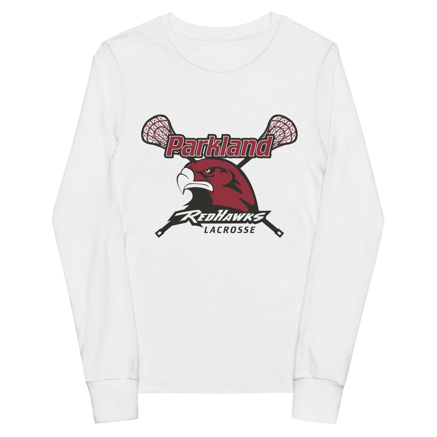 Parkland Redhawks Lacrosse Youth Cotton Long Sleeve T-Shirt Signature Lacrosse