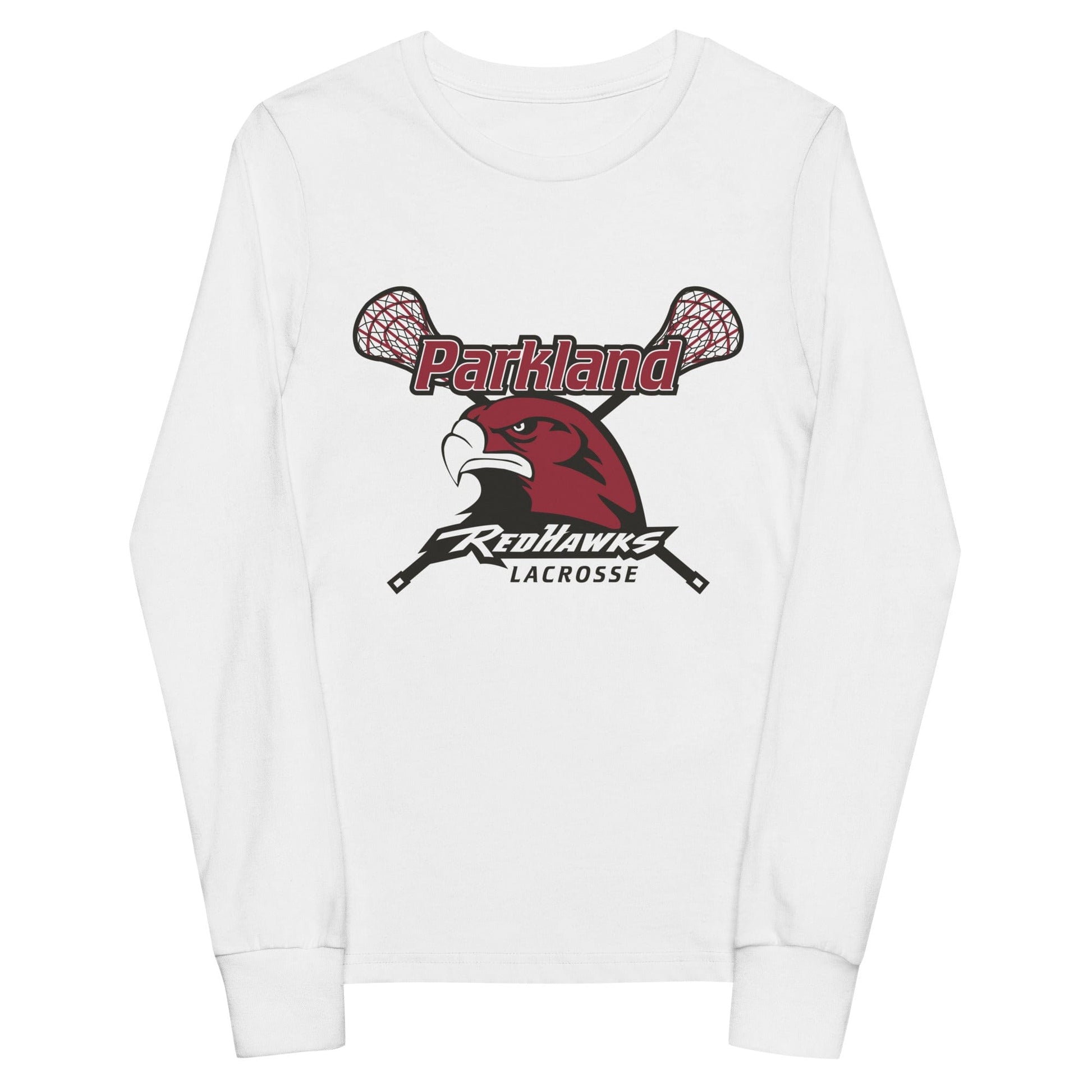 Parkland Redhawks Lacrosse Youth Cotton Long Sleeve T-Shirt Signature Lacrosse