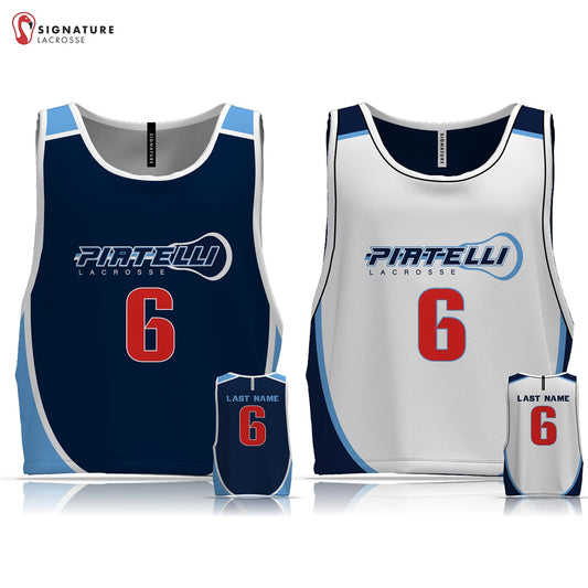 Piatelli Lacrosse Men's Pro Reversible Game Pinnie-Red: Red 2026 Koloski Signature Lacrosse