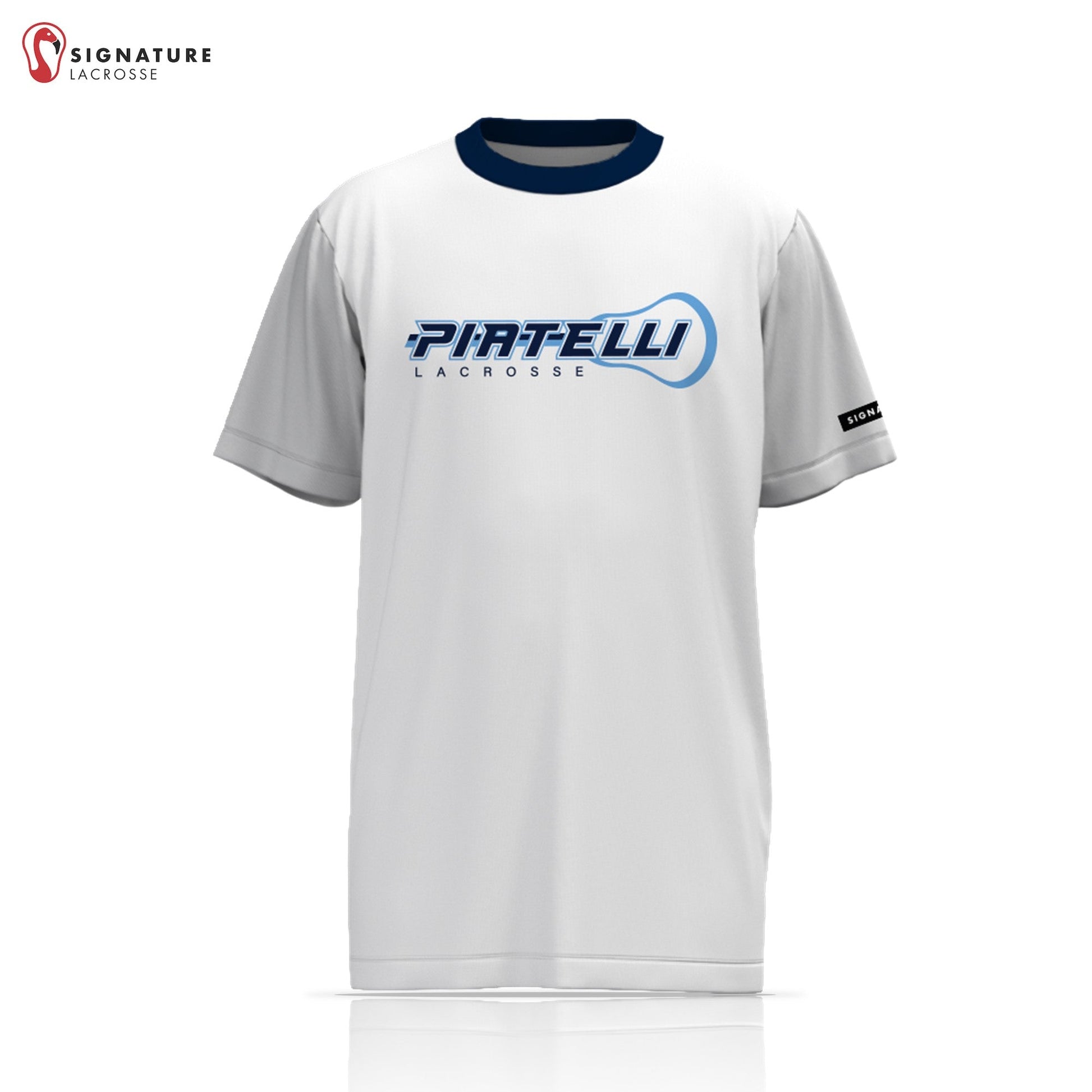 Piatelli Lacrosse Men's Pro Short Sleeve Shooting Shirt: Green 2025 PL Signature Lacrosse