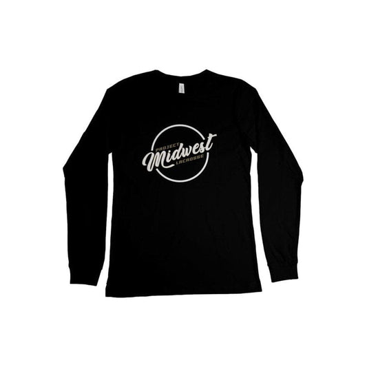 Project Midwest Lacrosse Adult Cotton Long Sleeve T-Shirt Signature Lacrosse