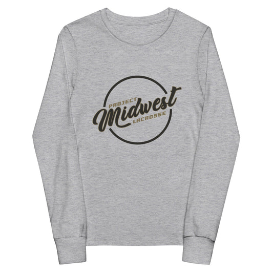 Project Midwest Lacrosse Youth Cotton Long Sleeve T-Shirt Signature Lacrosse