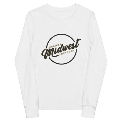 Project Midwest Lacrosse Youth Cotton Long Sleeve T-Shirt Signature Lacrosse