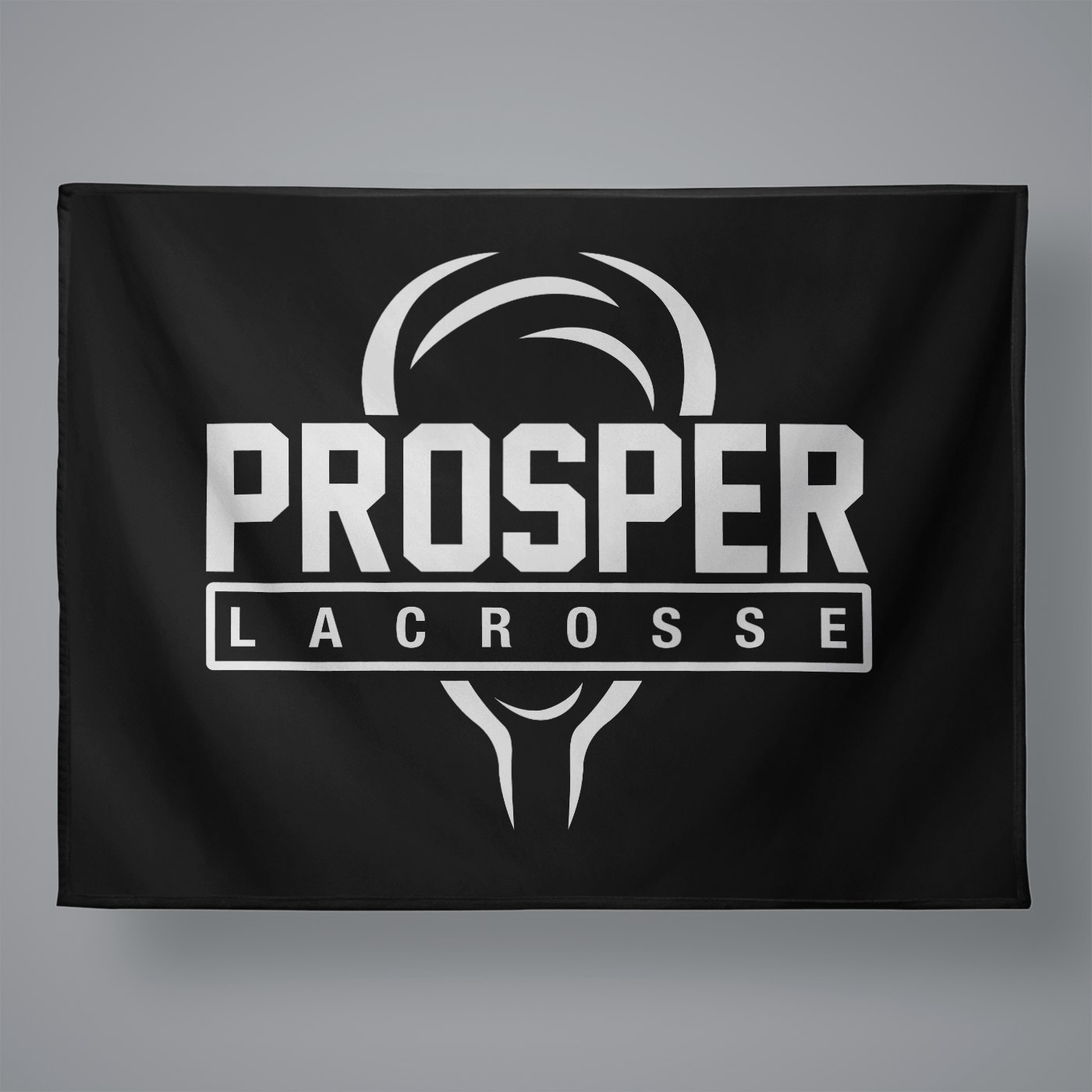 Prosper Youth Lacrosse Large Plush Throw Blanket Signature Lacrosse