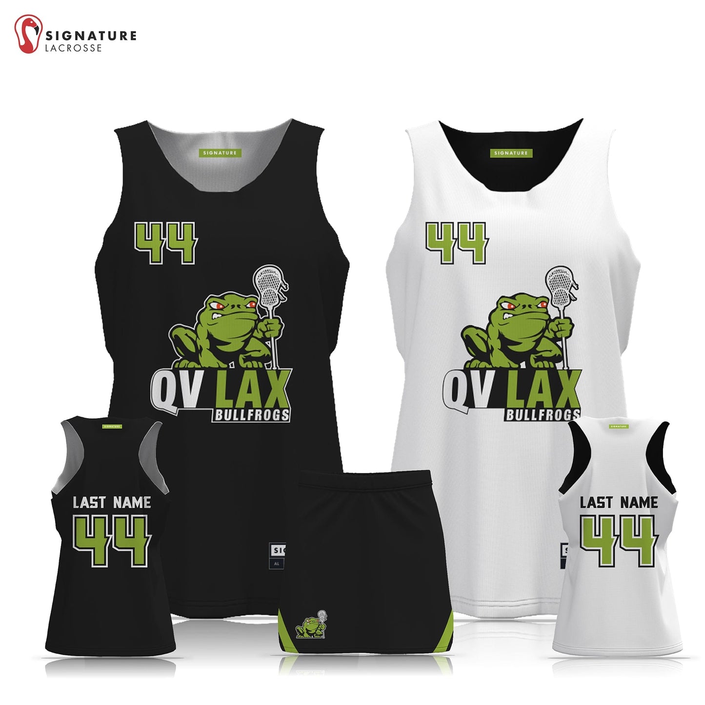 Quinebaug Valley Youth Lacrosse Women's 2 Piece Player Game Package: Quinebaug Signature Lacrosse
