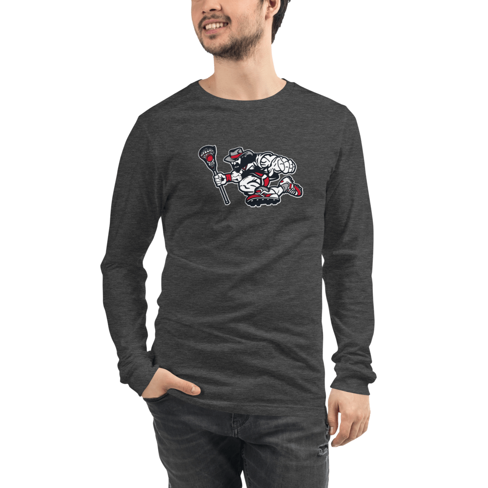 Roughriders Adult Premium Long Sleeve T -Shirt Signature Lacrosse