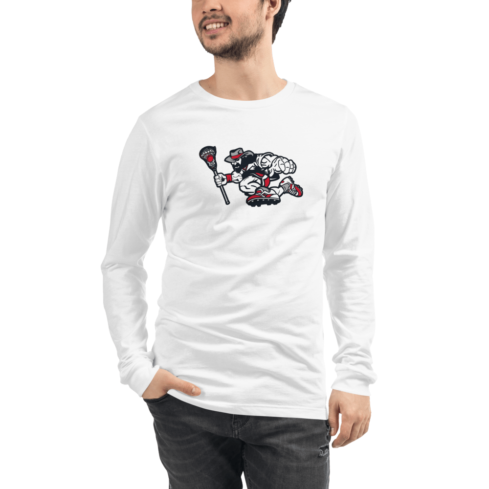 Roughriders Adult Premium Long Sleeve T -Shirt Signature Lacrosse