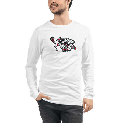 Roughriders Adult Premium Long Sleeve T -Shirt Signature Lacrosse