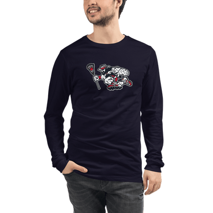 Roughriders Adult Premium Long Sleeve T -Shirt Signature Lacrosse