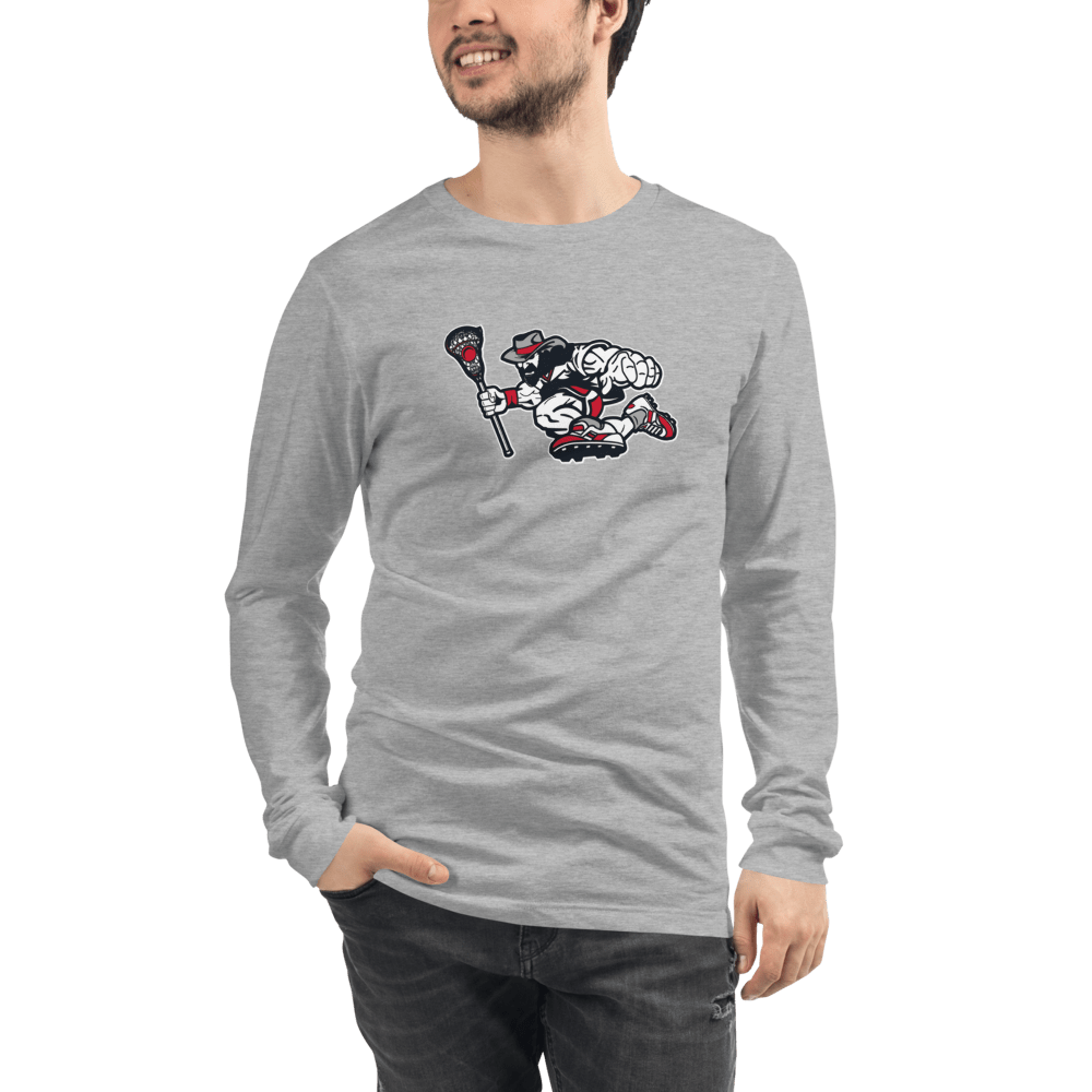 Roughriders Adult Premium Long Sleeve T -Shirt Signature Lacrosse