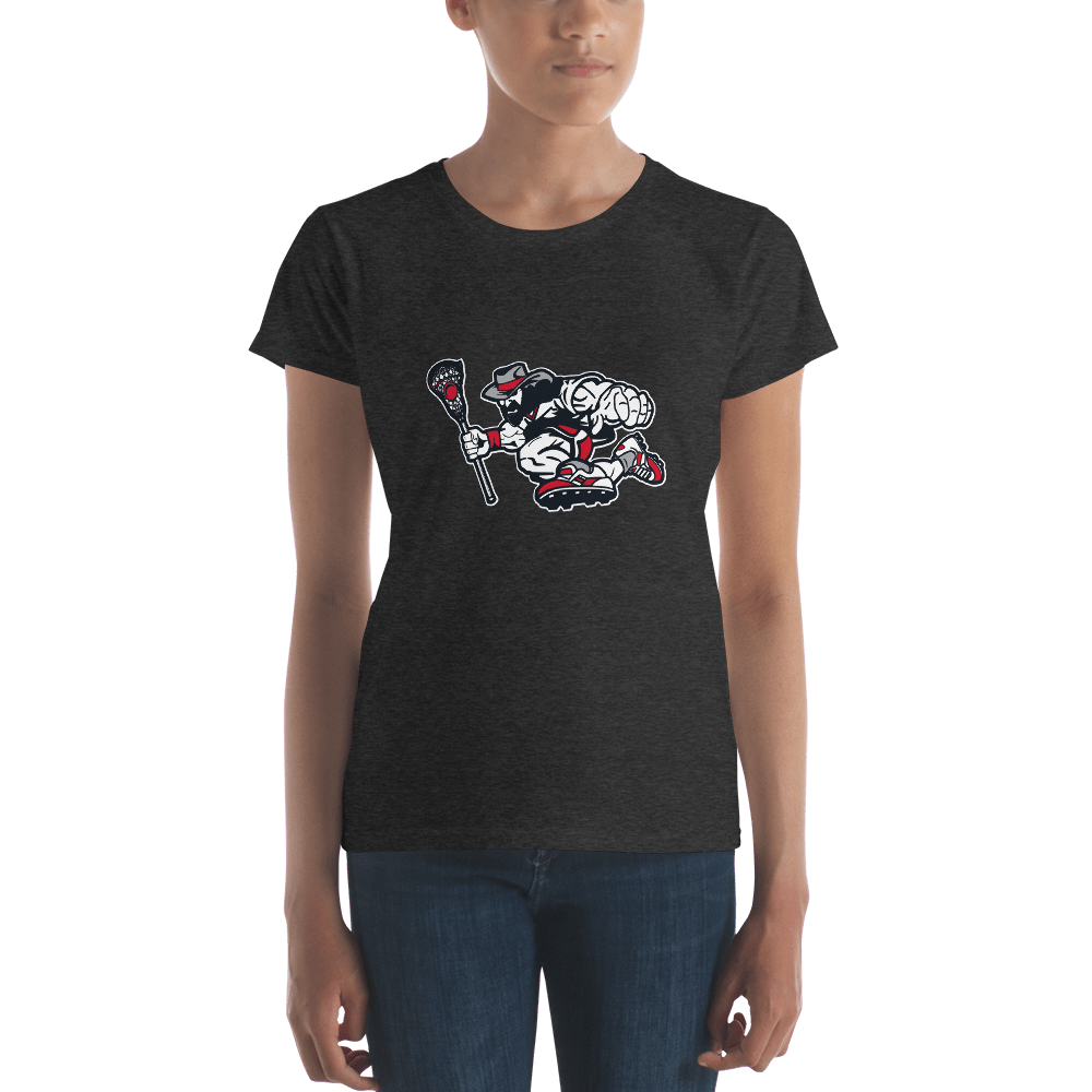 Roughriders Ladies Fitted Cotton Tee Signature Lacrosse