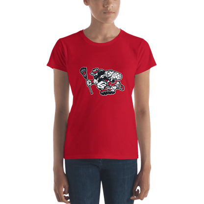 Roughriders Ladies Fitted Cotton Tee Signature Lacrosse