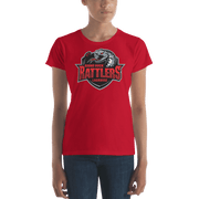 Round Rock Rattlers Lacrosse Ladies Fitted Cotton Tee Signature Lacrosse