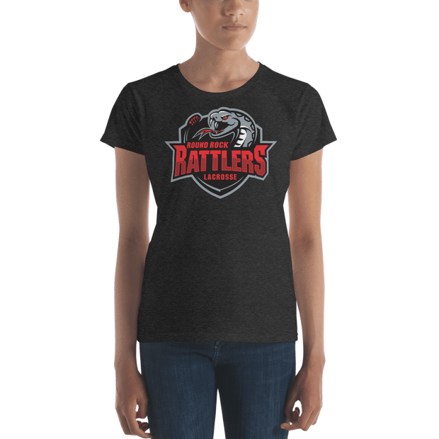 Round Rock Rattlers Lacrosse Ladies Fitted Cotton Tee Signature Lacrosse
