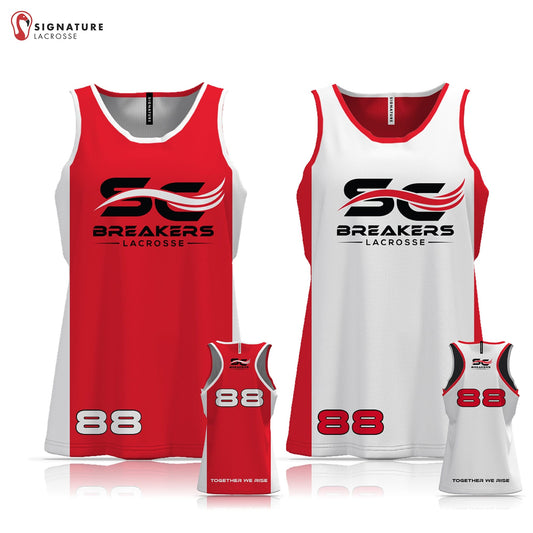 San Clemente Breakers Lacrosse Women's Reversible Game Pinnie: Middle School Signature Lacrosse