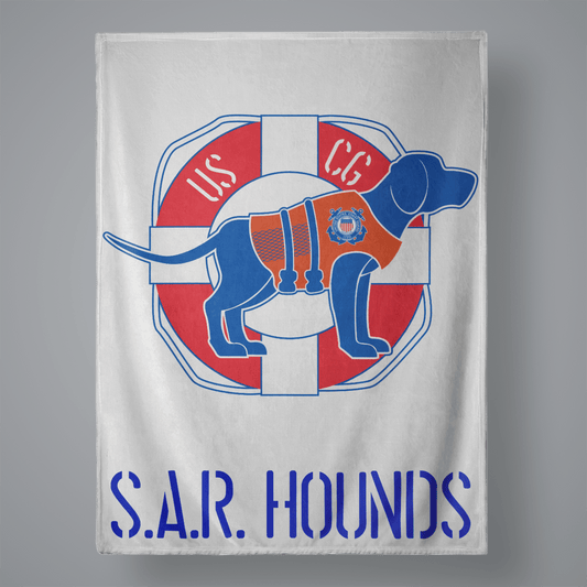 SAR Hounds Large Plush Throw Blanket Signature Lacrosse