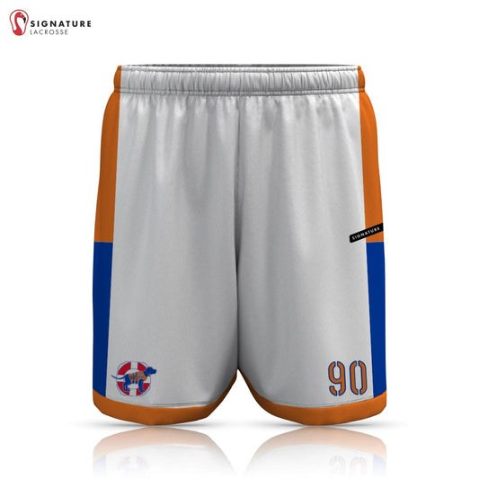 SAR Hounds Men's Pro Game Shorts - White:Men's Alumni SAR Hounds Signature Lacrosse