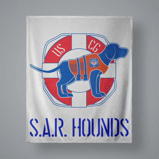 SAR Hounds Small Plush Throw Blanket Signature Lacrosse