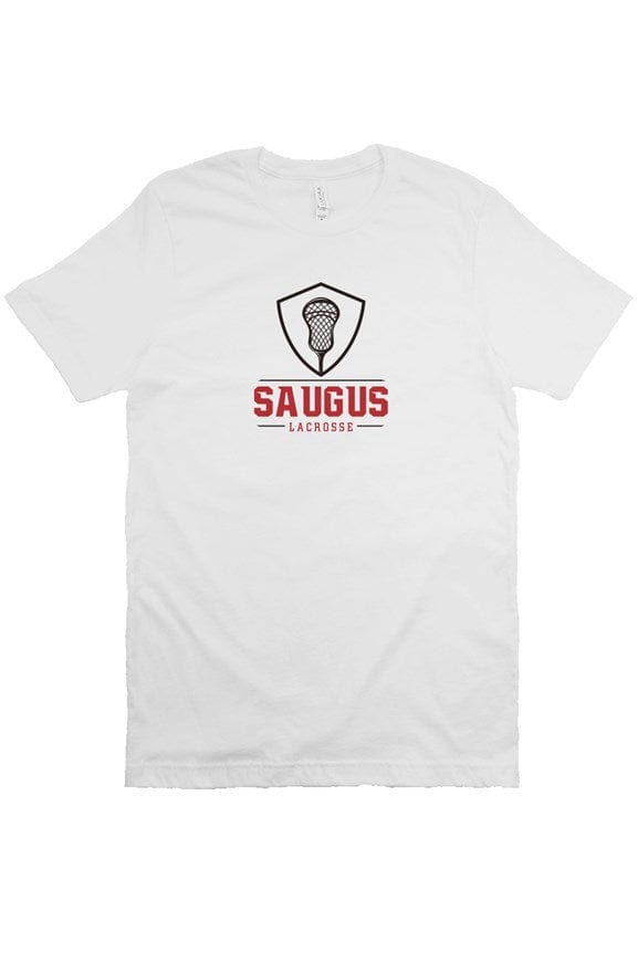 Saugus Youth Lacrosse Adult Cotton Short Sleeve T -Shirt Signature Lacrosse