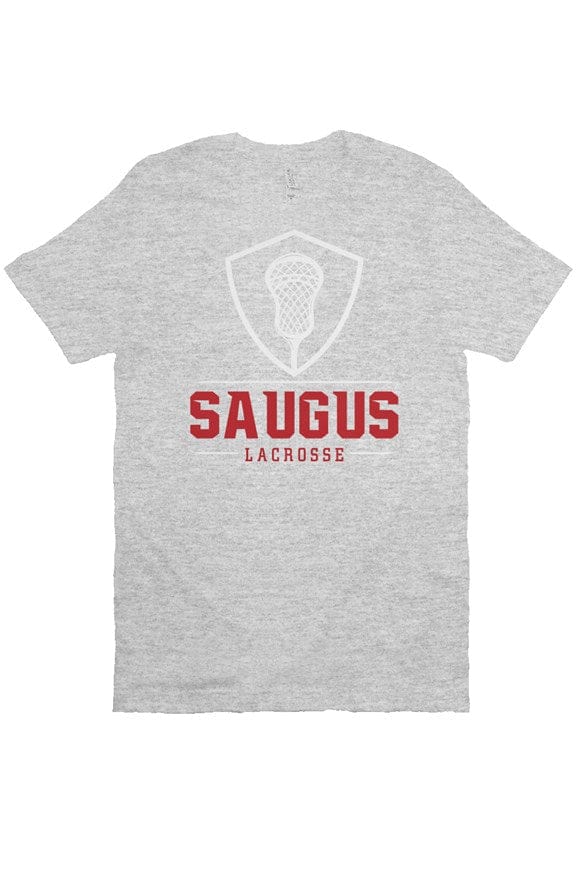 Saugus Youth Lacrosse Adult Cotton Short Sleeve T -Shirt Signature Lacrosse