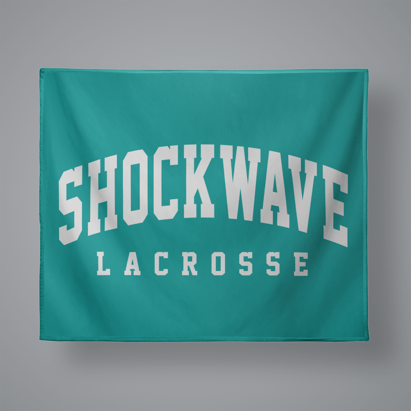 Shockwave Lacrosse Small Plush Throw Blanket Signature Lacrosse