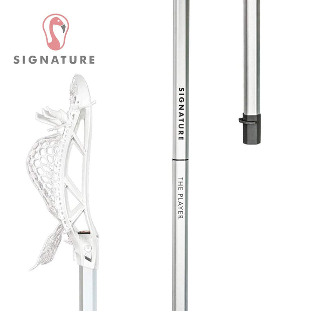 Signature Complete Universal Men's Lacrosse Stick  | 30" | Silver Signature Lacrosse