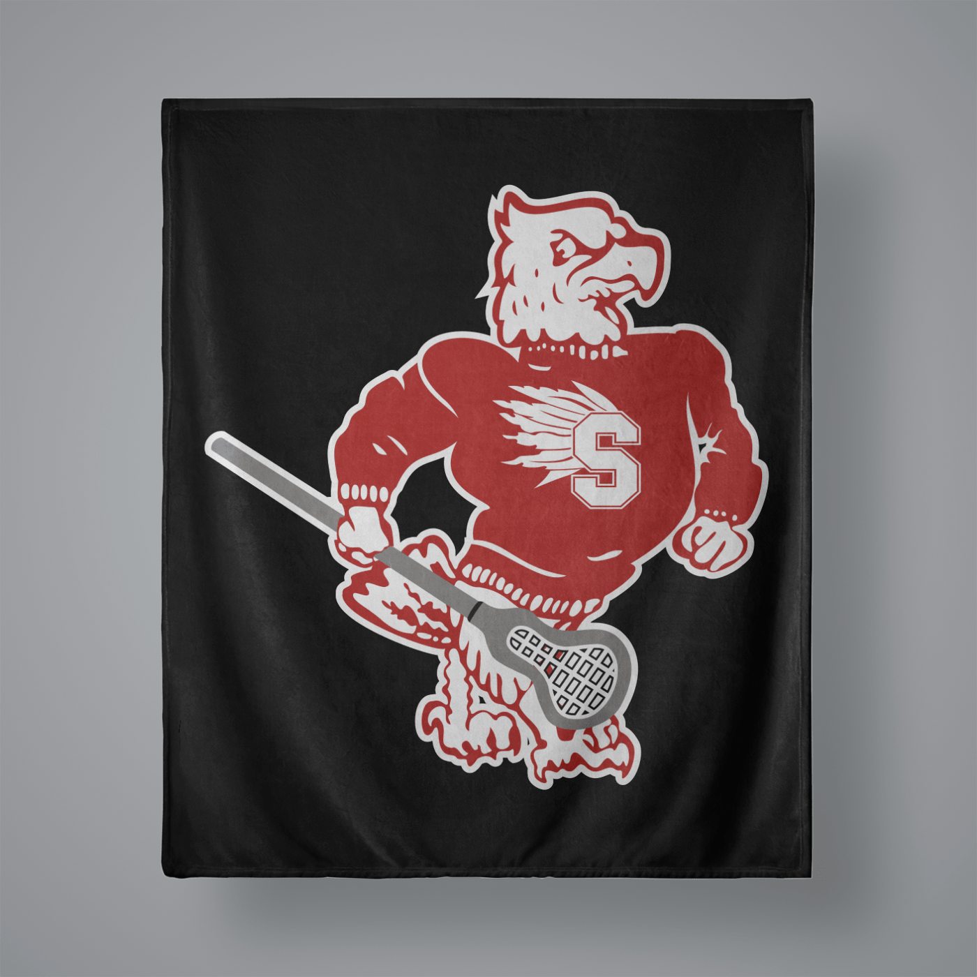 Smyrna Lacrosse Small Plush Throw Blanket Signature Lacrosse