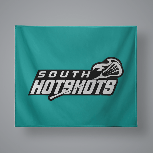 South Hotshots Lacrosse Small Plush Throw Blanket Signature Lacrosse