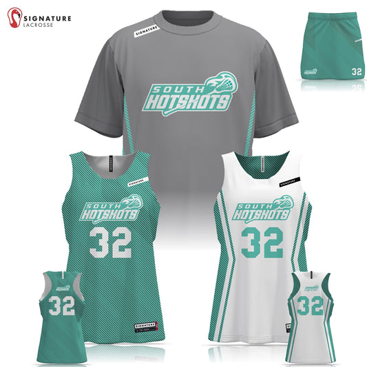 South Hotshots Women's 3 Piece Pro Game Package with Skirt: South Hotshots Signature Lacrosse