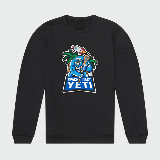 Space Coast Yeti Lacrosse Adult Sport Sweatshirt Signature Lacrosse