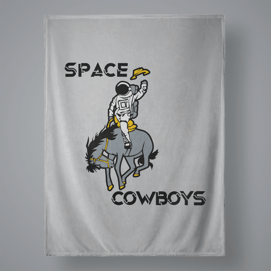 Space Cowboys Lacrosse Large Plush Throw Blanket Signature Lacrosse