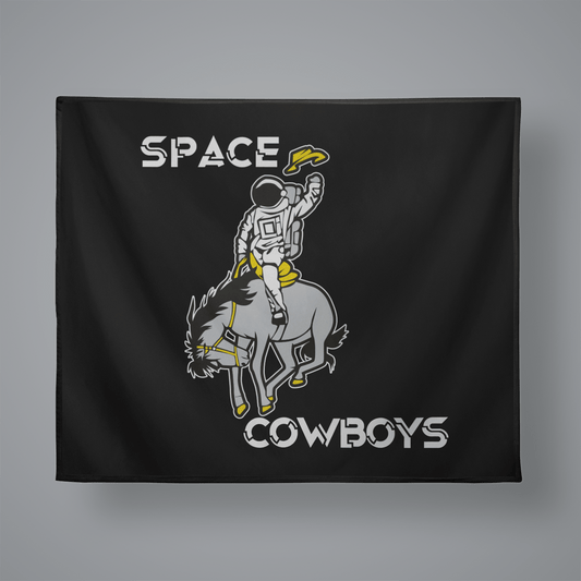 Space Cowboys Lacrosse Small Plush Throw Blanket Signature Lacrosse