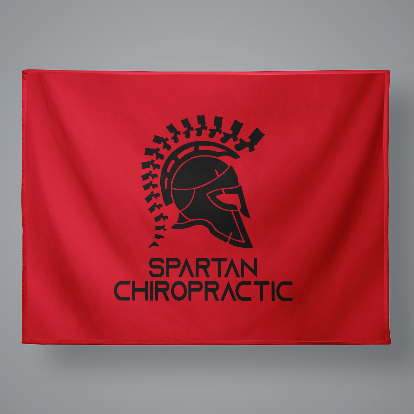 Spartan Chiropractic Large Plush Throw Blanket Signature Lacrosse