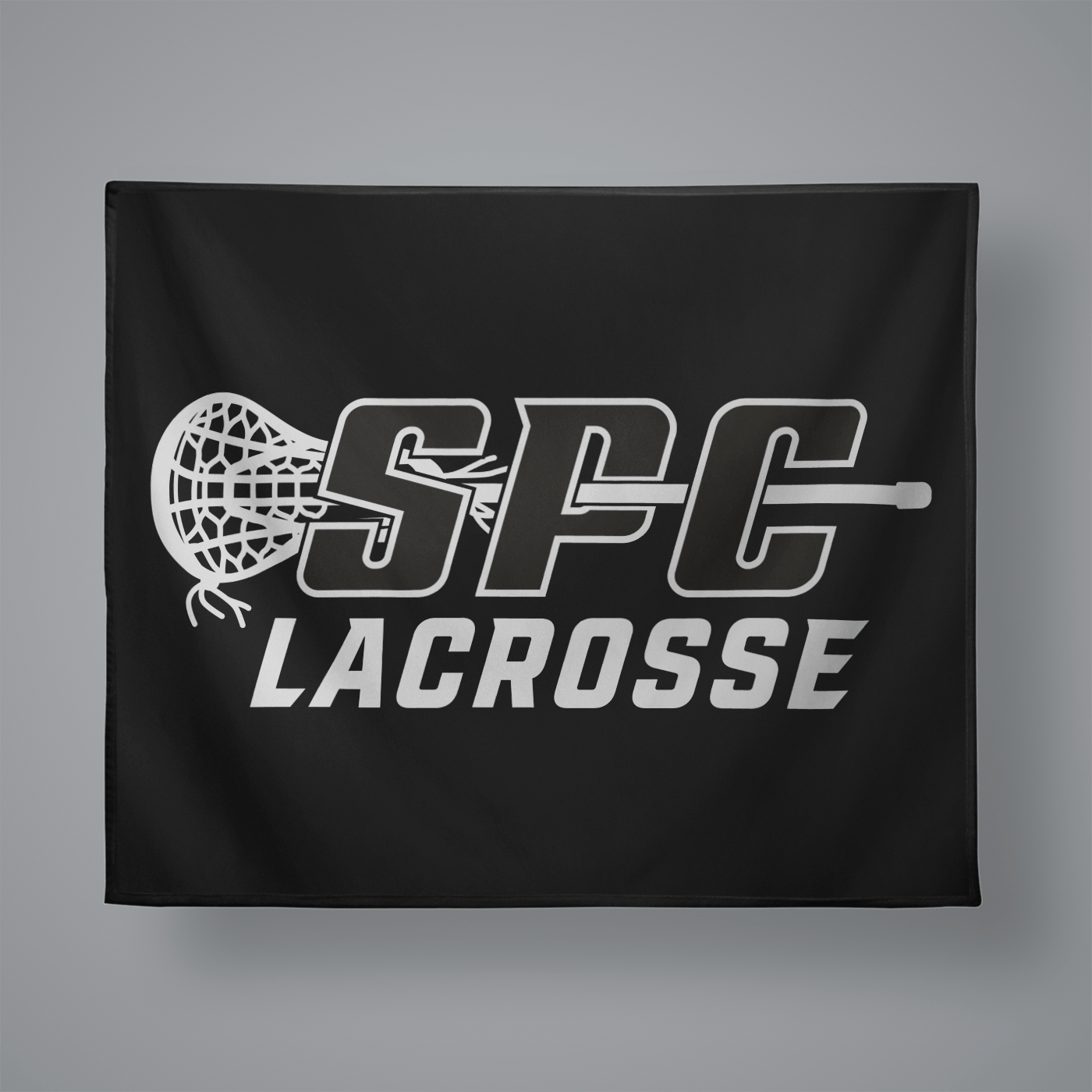 St. Pete Catholic School Small Plush Throw Blanket Signature Lacrosse