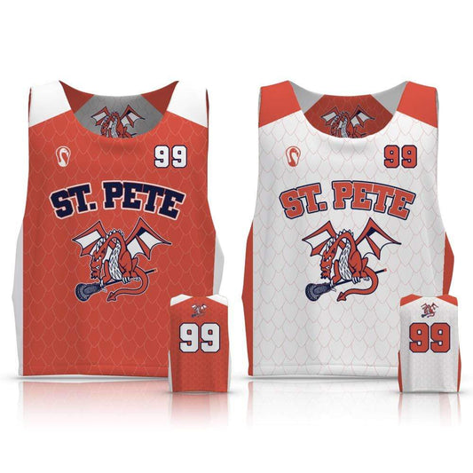 St Petersburg Lacrosse Club Men's Game Reversible - Basic 2.0:U10 Boys Signature Lacrosse