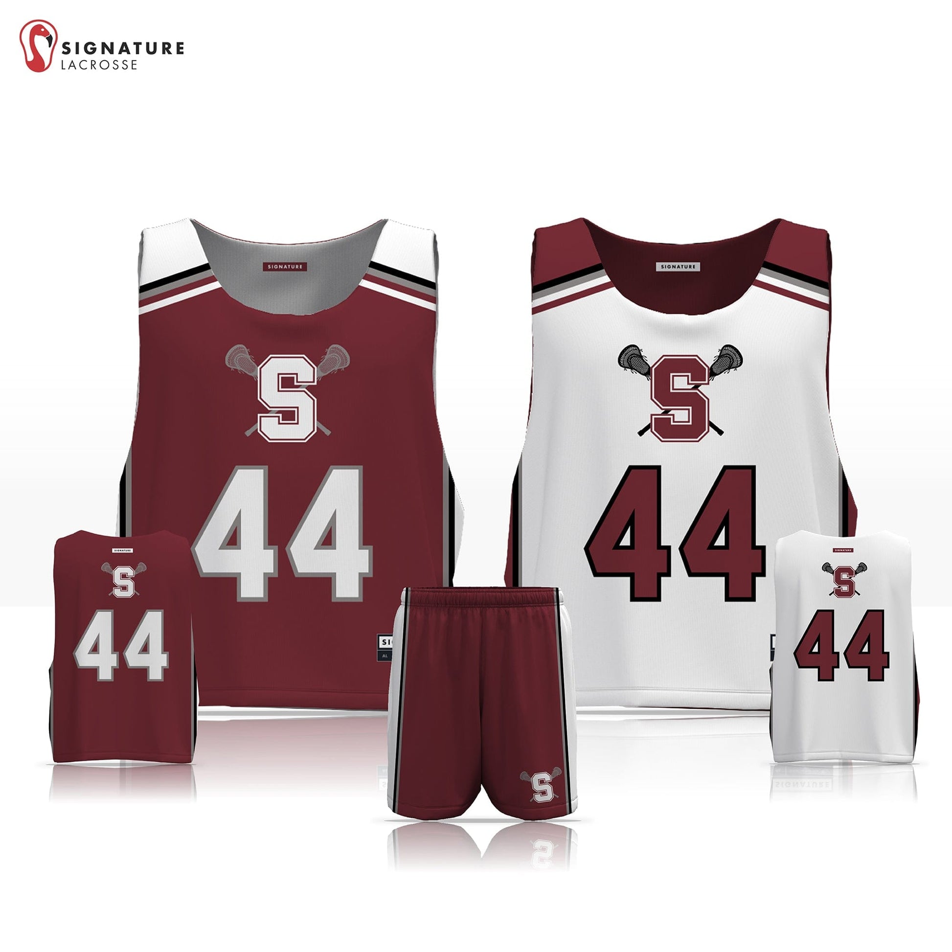 State College Men's 2 Piece Player Game Package: 3-4 Signature Lacrosse