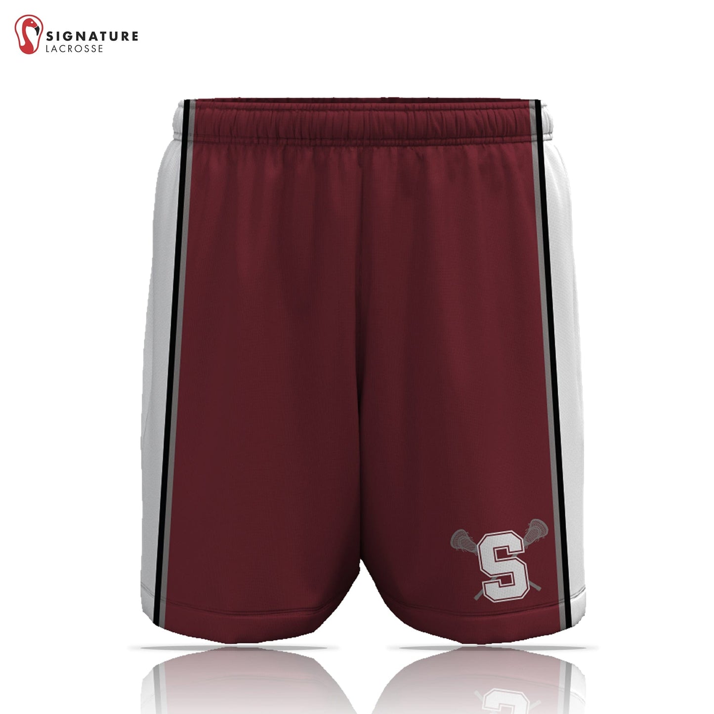 State College Men's Player Game Shorts: 3-4 Signature Lacrosse