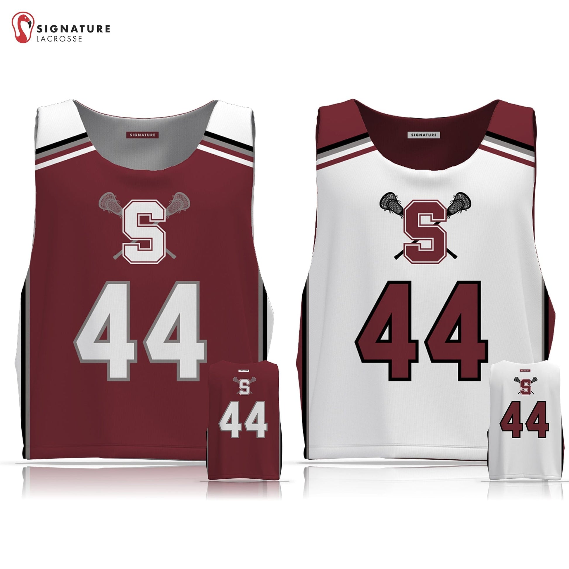 State College Men's Player Reversible Game Pinnie: 3-4 Signature Lacrosse