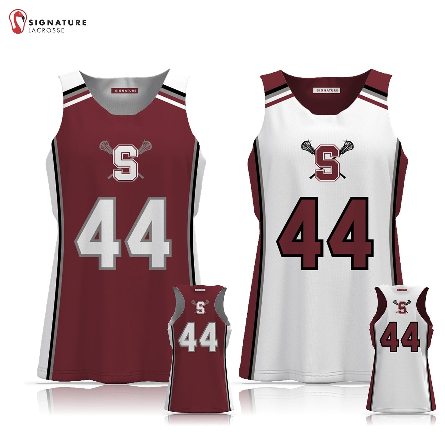 State College Women's Player Reversible Game Pinnie: 3-4 Signature Lacrosse