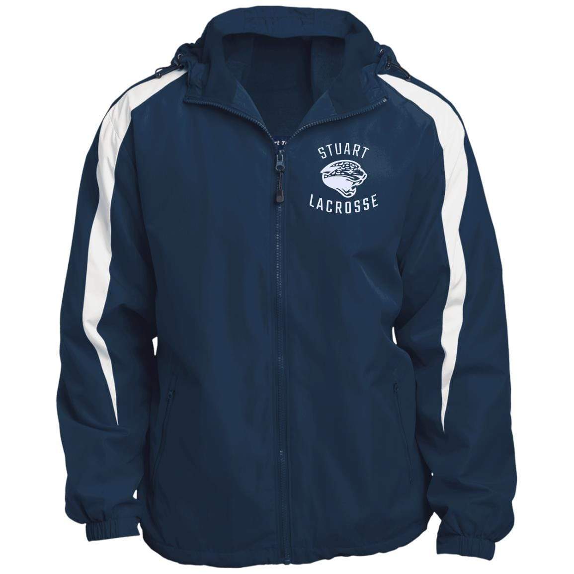 Stuart Lacrosse Fleece Lined Hooded Premium Jacket Signature Lacrosse