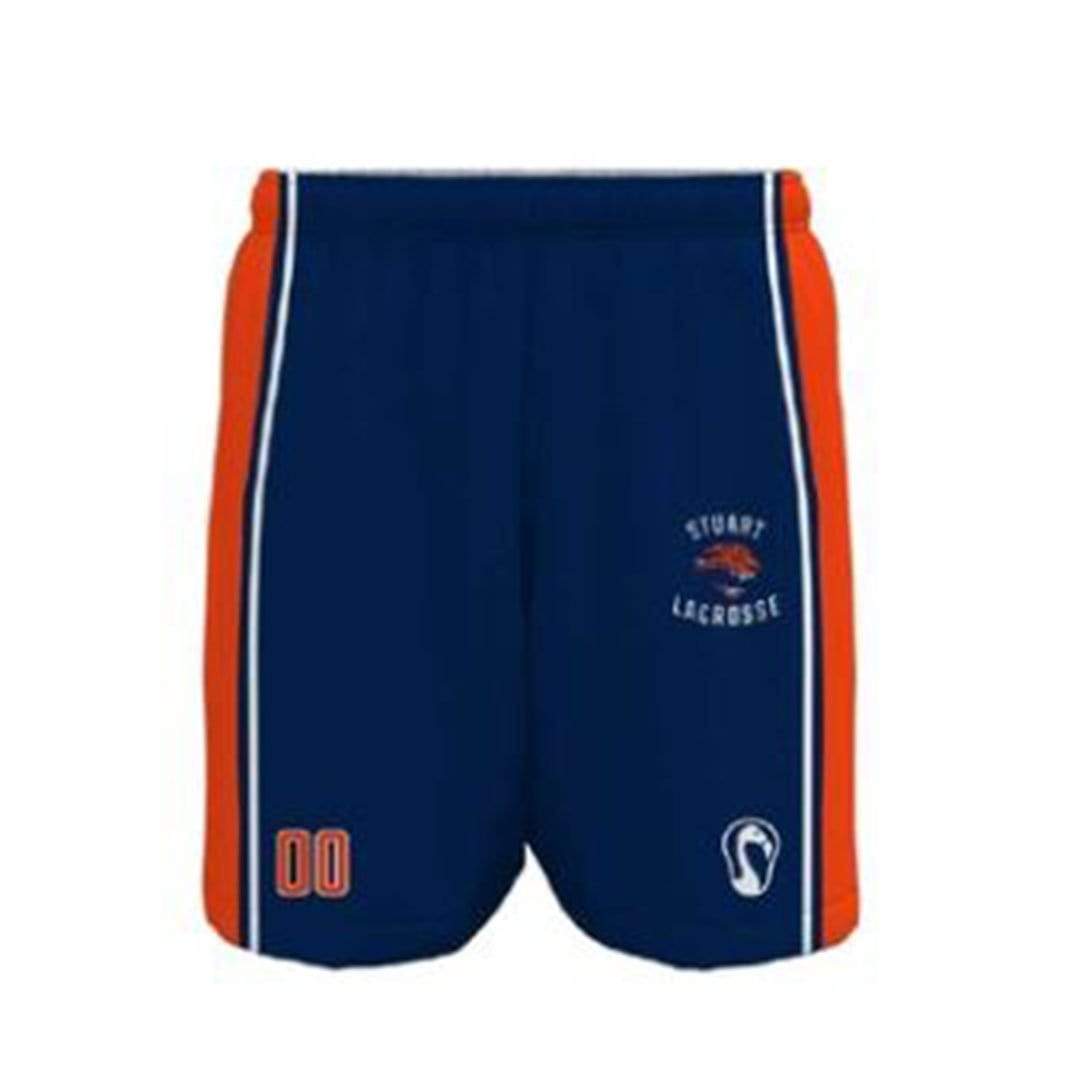 Stuart Lacrosse Men's Performance Game Shorts - Basic 2.0:Boys K-1st Signature Lacrosse